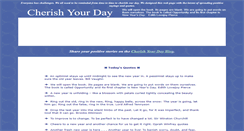 Desktop Screenshot of cherishyourday.com