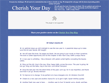 Tablet Screenshot of cherishyourday.com